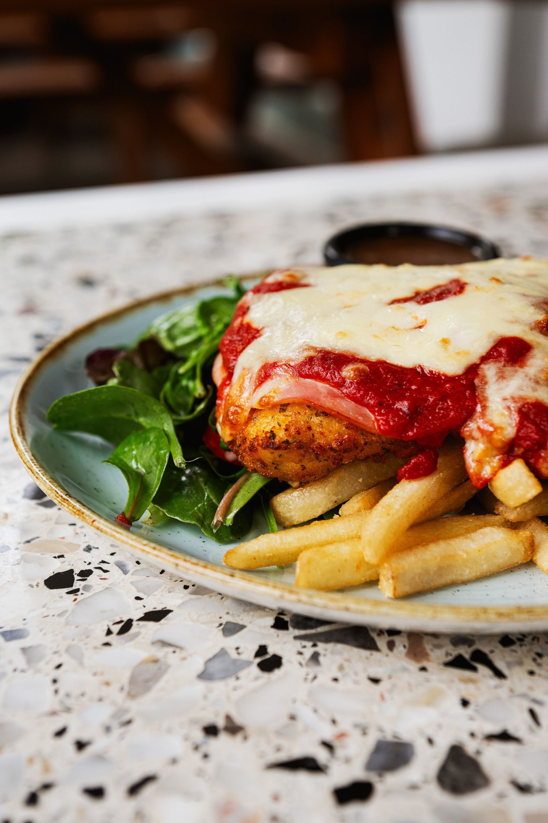 Chicken Parmy at The Manly Club