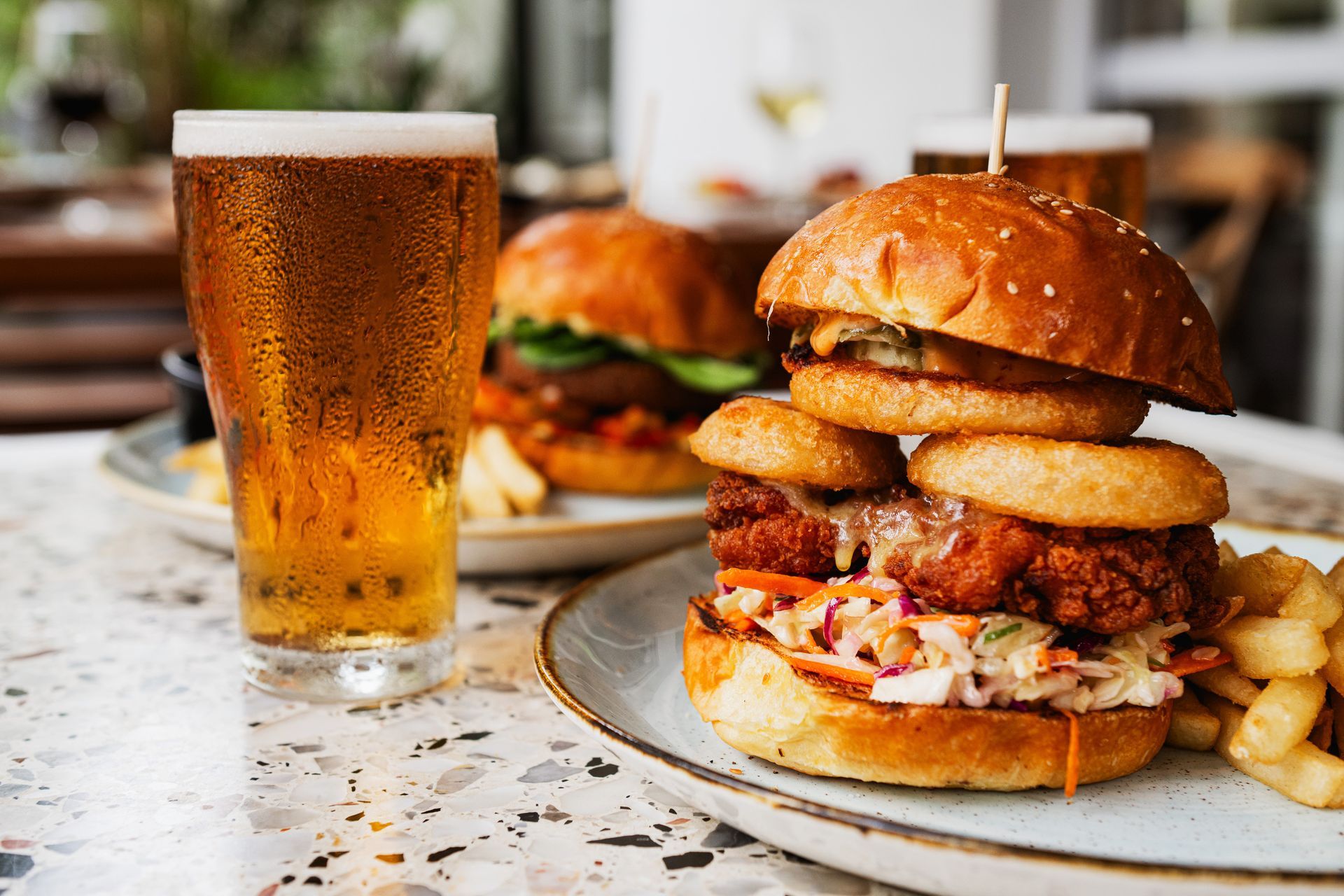 Burgers at The Manly Club