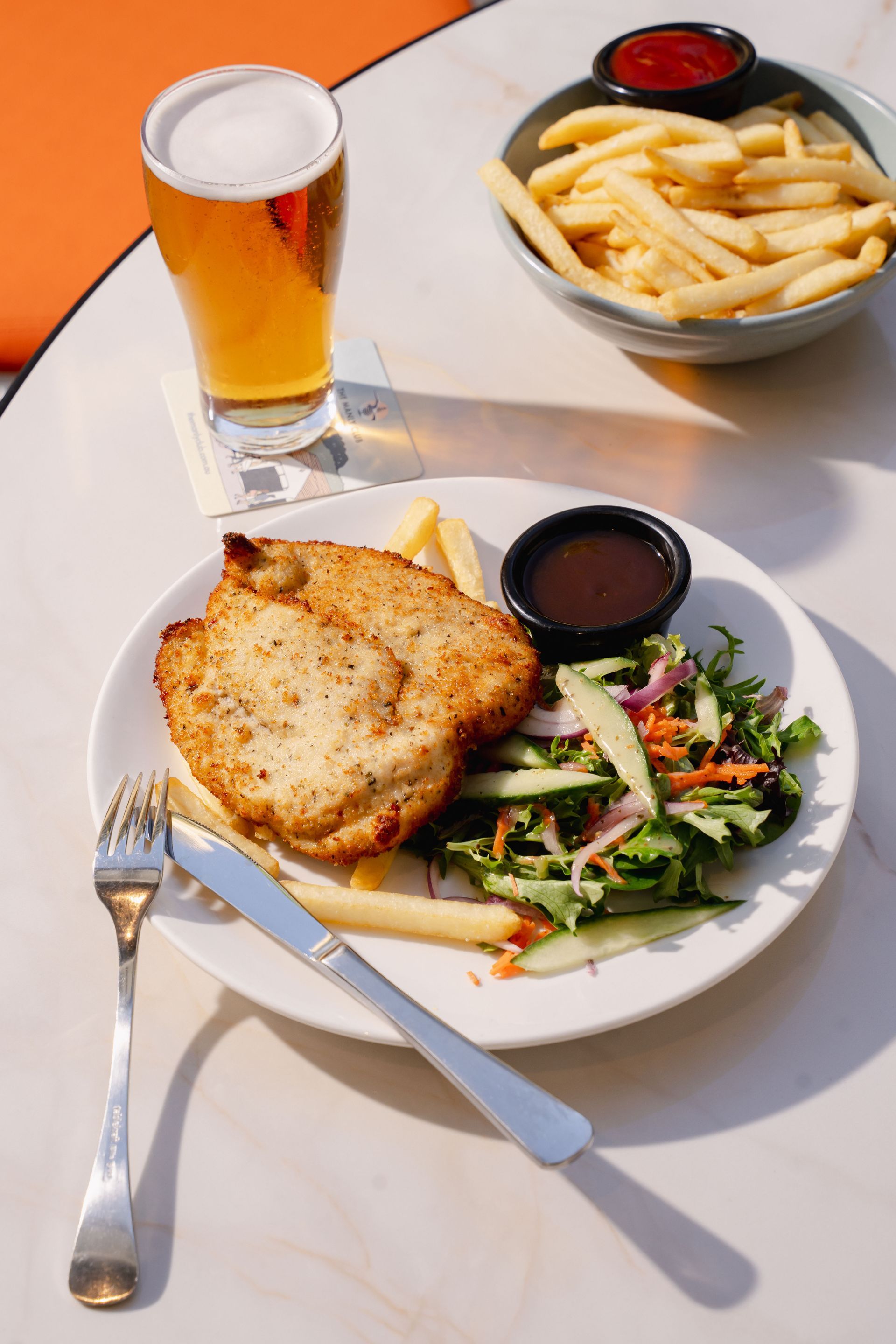 Chicken Schnitzel at The Manly Club