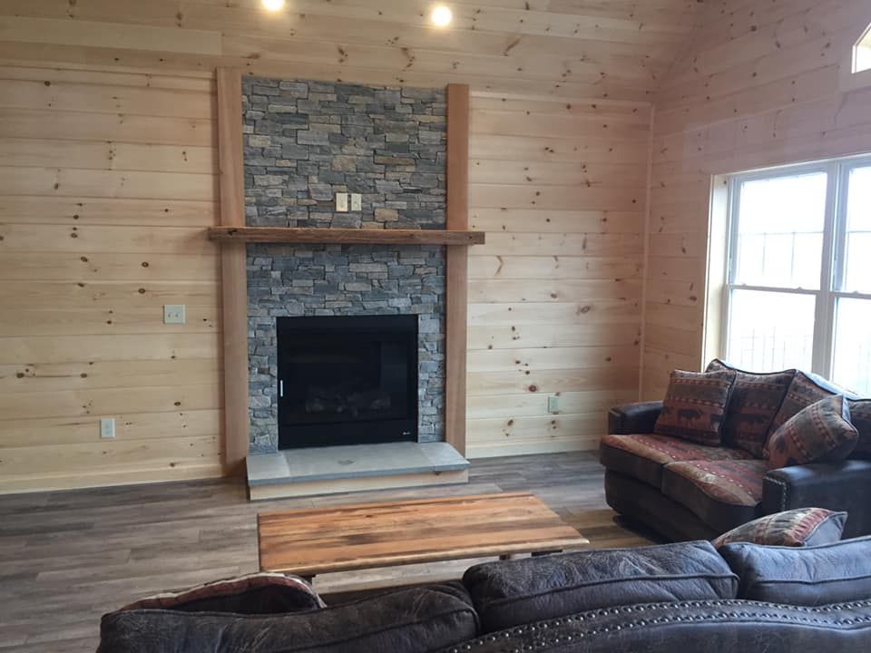 Fireplace lighting by Gilbert Electric