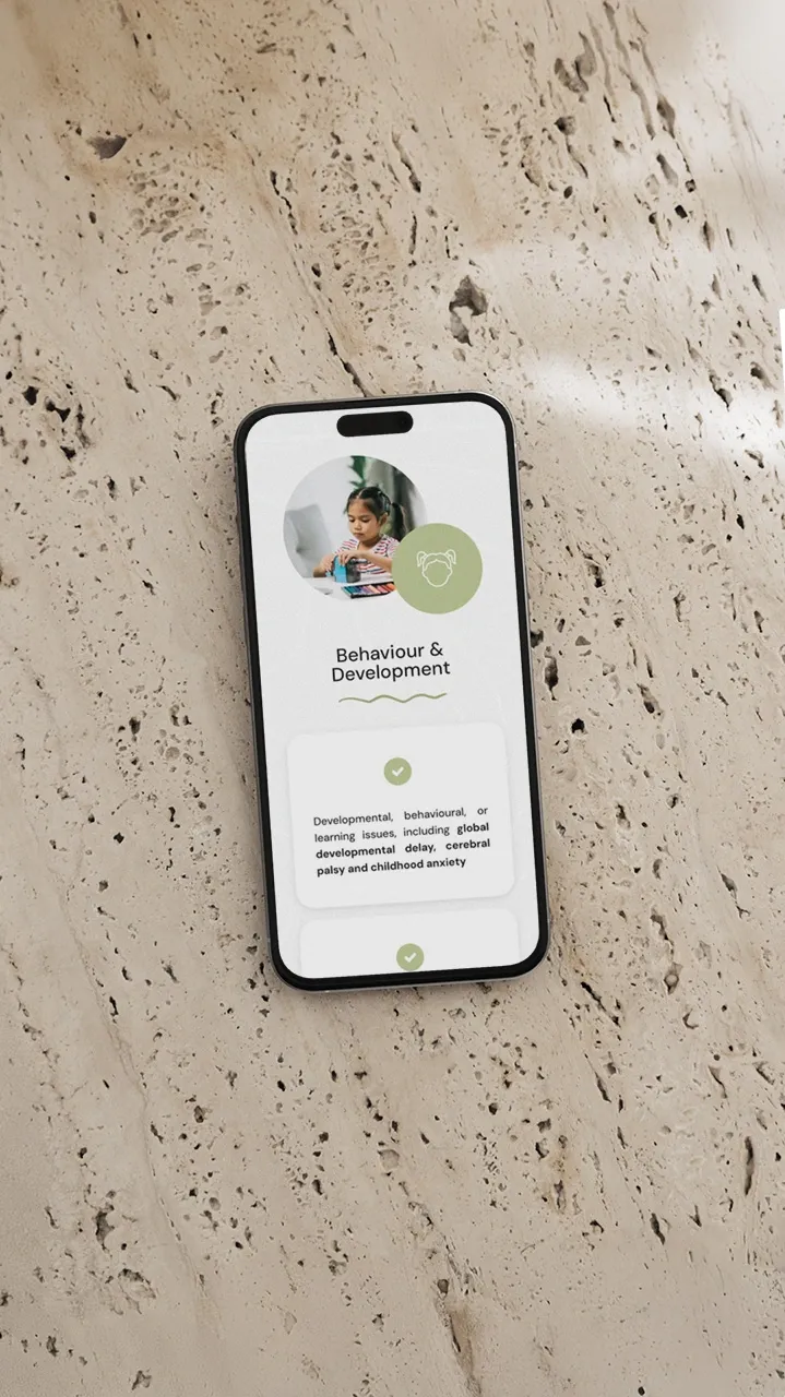 health & wellness website design, paediatrician web design brisbane