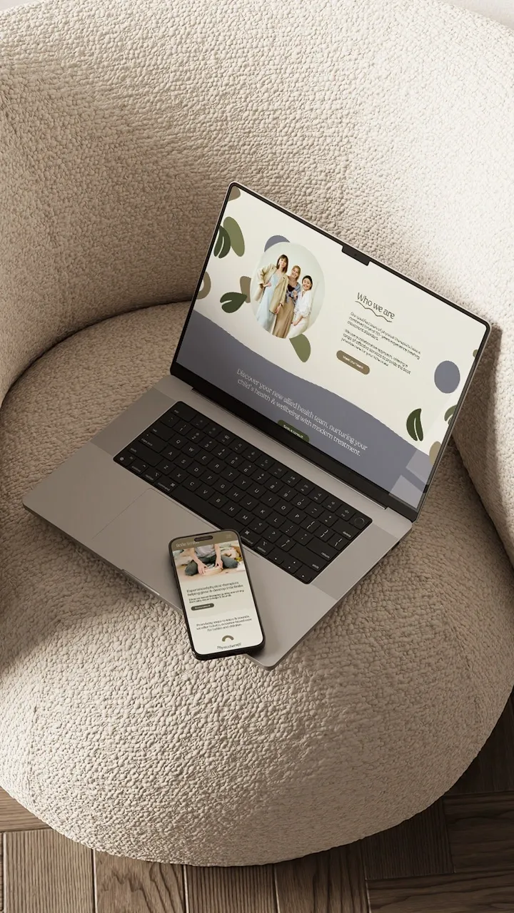 paediatric physiotherapy web design, healthcare web design in australia