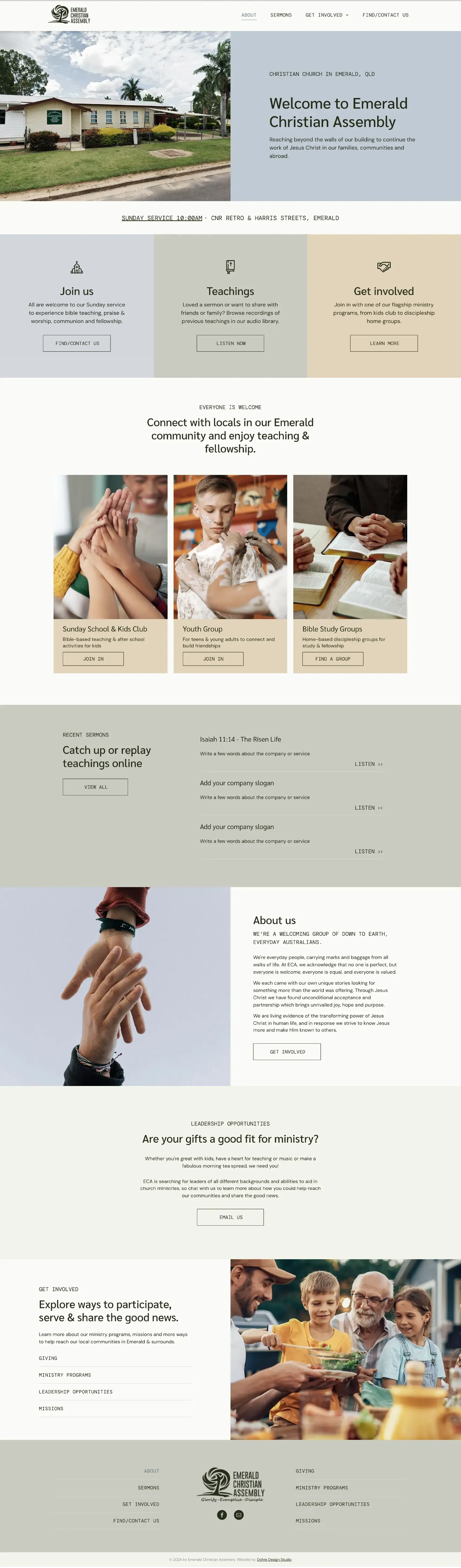 church website design, web design for churches