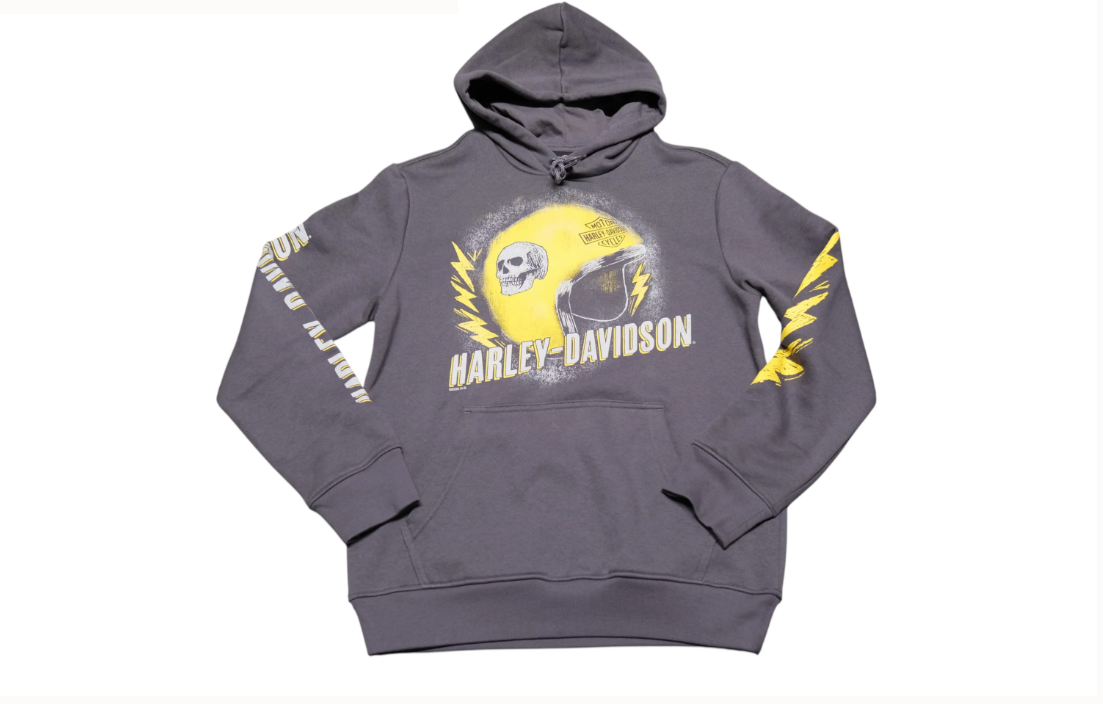 Harley-Davidson Men's Skull Helmet Dealer Hoodie