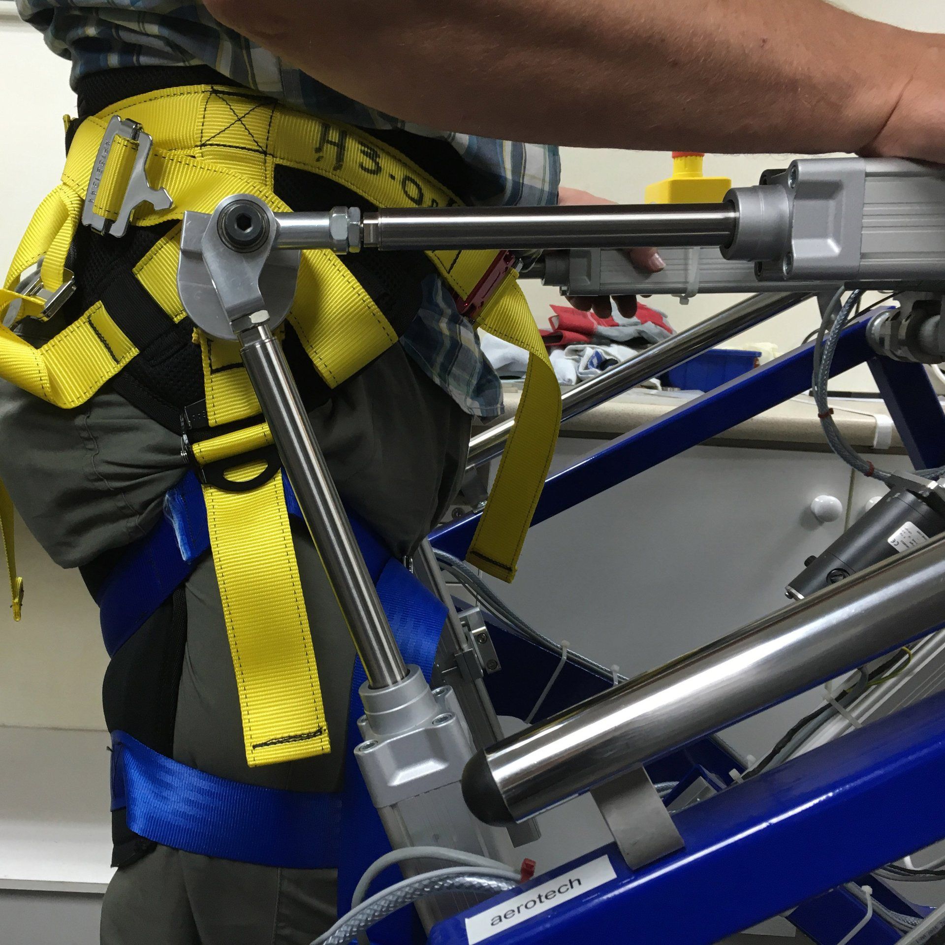 Photo of the Robotic Gait Trainer working prototype