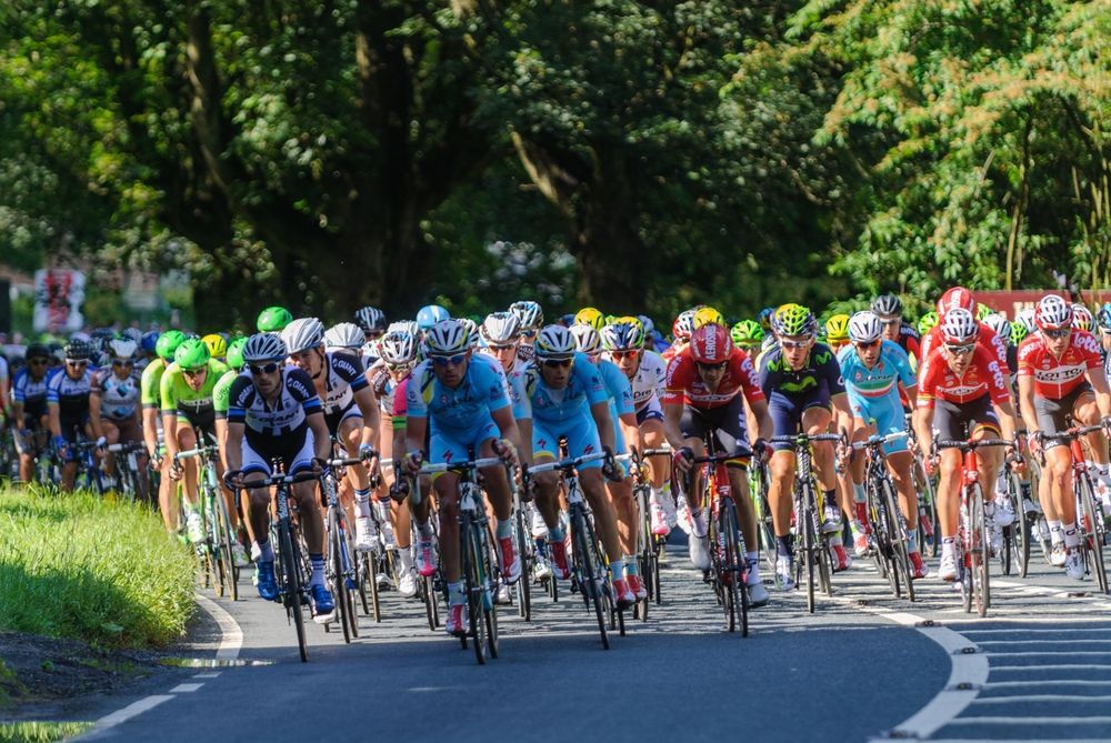 July 5th 2014: Tour de France 2014 Grand Départ Yorkshire. Cyclists racing from Ripon to Harrogate
