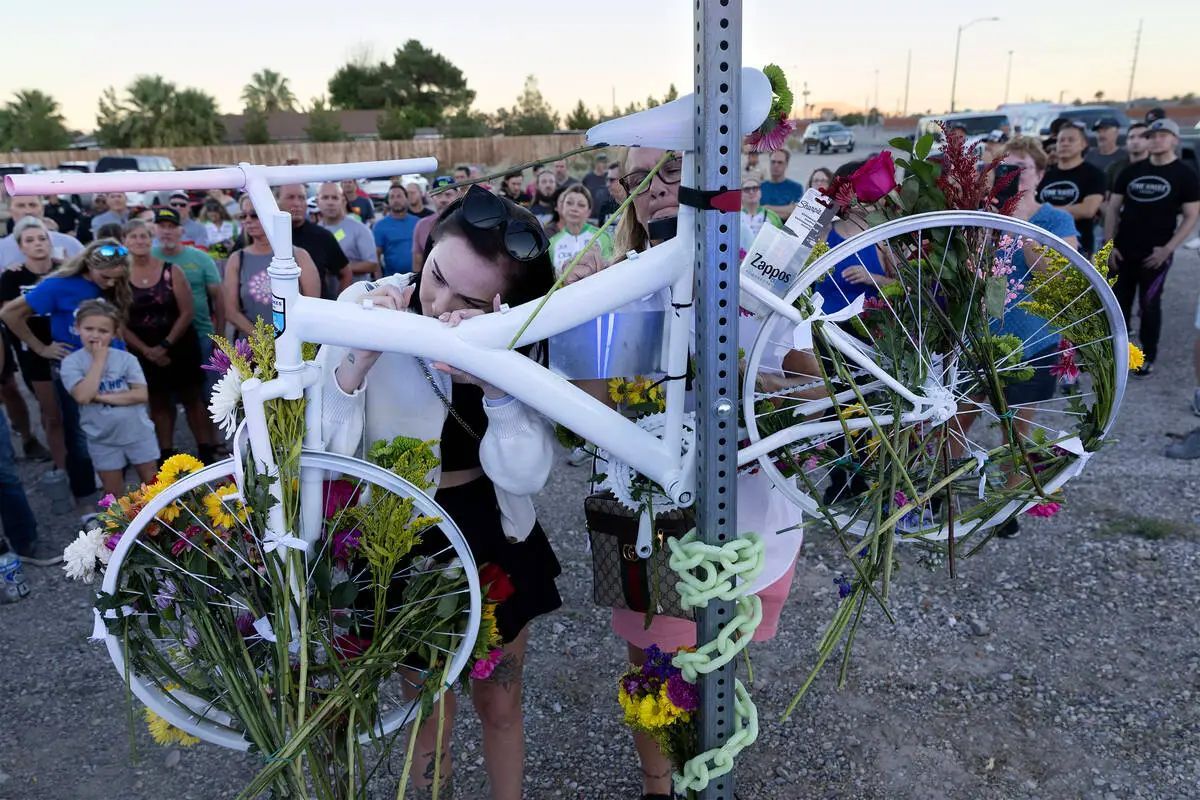Ghost Bike at Memorial for Andreas Probst