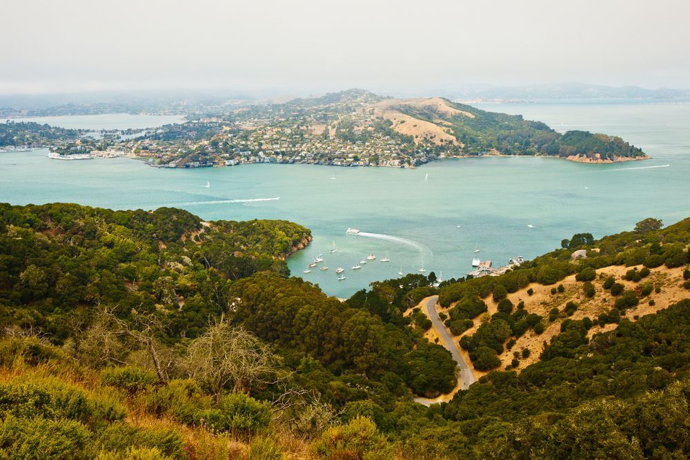 View from Angel Island near Tiburon California