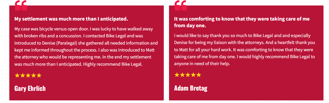 Bike Legal Firm Testimonials