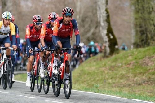 Basque Country Spain; 04 03 2023: Egan Bernal, colombian cyclist of INEOS GRENADIERS team and champion of the Tour de France 2019 during the cycling race Itzulia 2023, Tour of Basque Country.