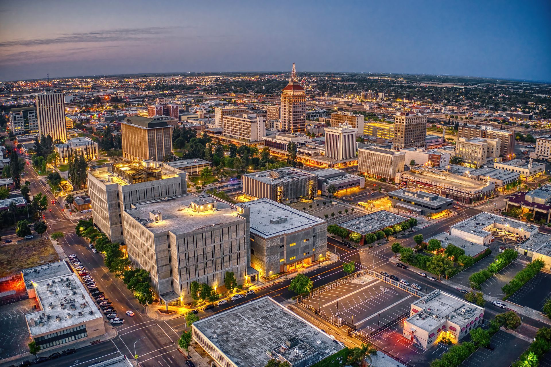 Fresno, CA Cityscape