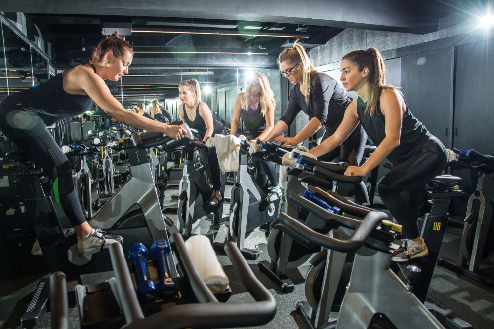 Indoor spin class