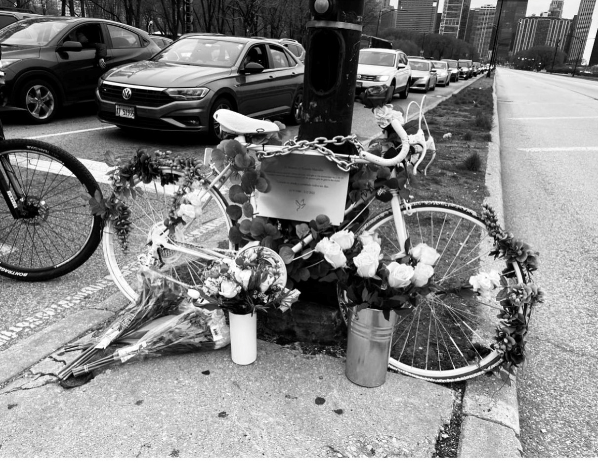 Bicycle with flowers
