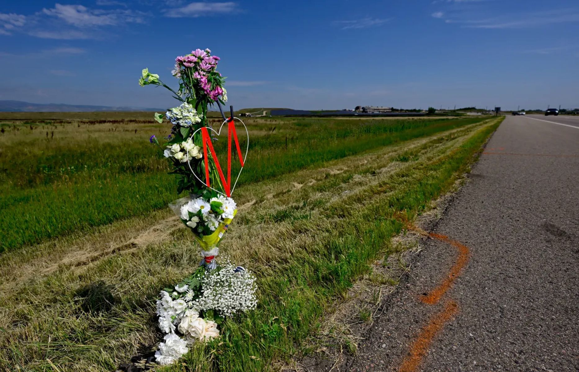Magnus White Roadside memorial