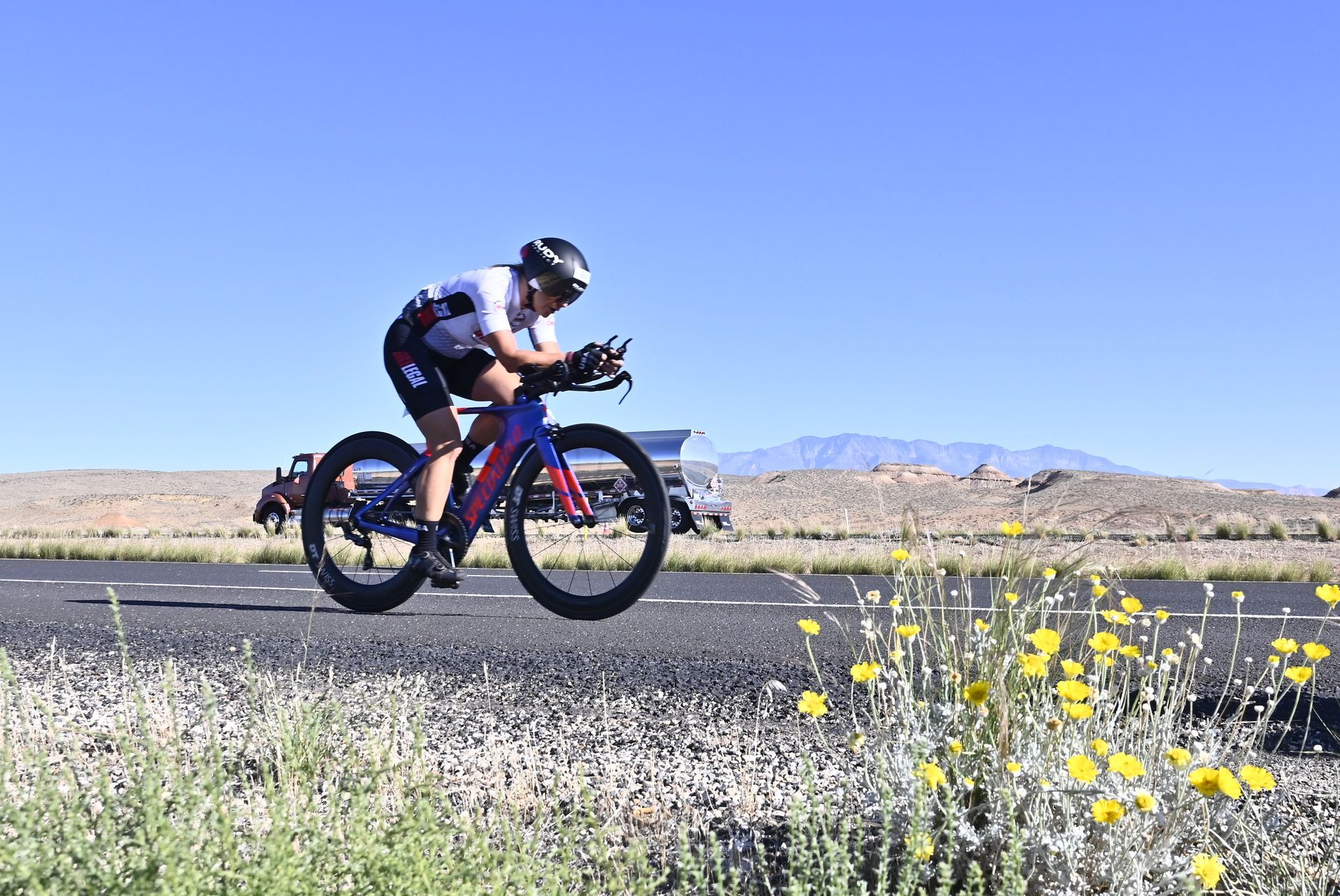 Time trial cyclist