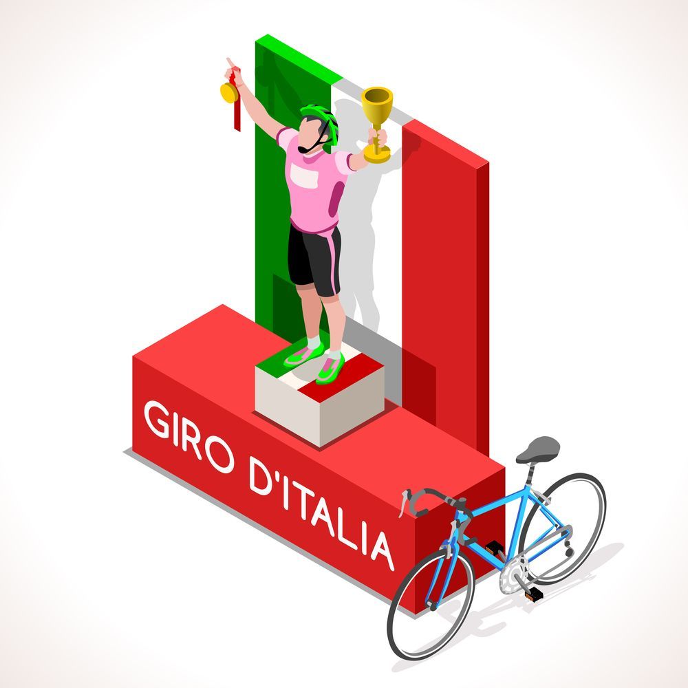 cyclist, podium, race winner
