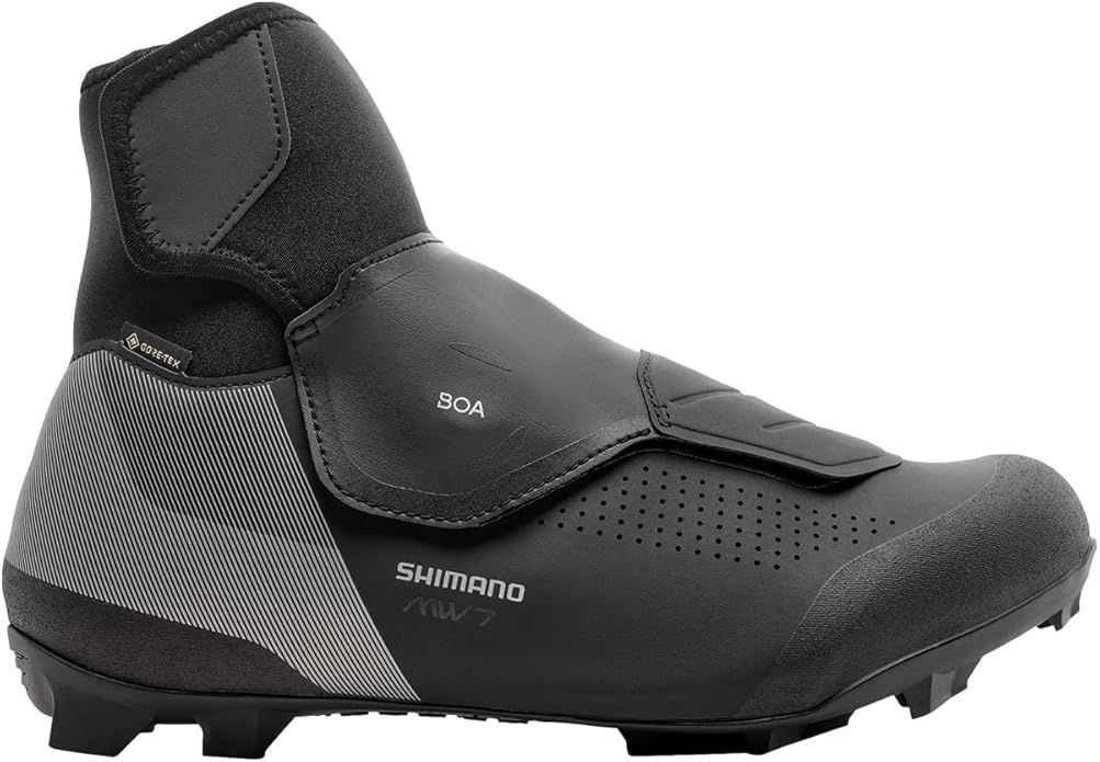 SHIMANO SH-MW702 Men’s Waterproof Winter Mountain Bike Shoe, Black, 9.5-10 Men (EU 44)