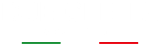 Logo editoriale di DUE CI ELLE con richiamo elegante al parquet in legno.