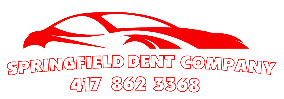A red and white logo for springfield dent company