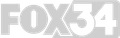 The fox 34 logo is gray and white on a white background.