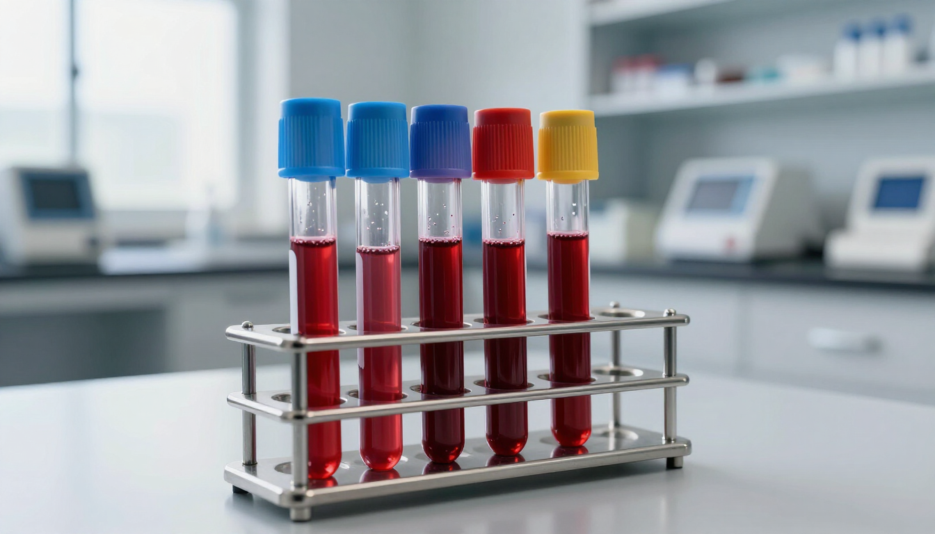 Analisi del sangue in laboratorio