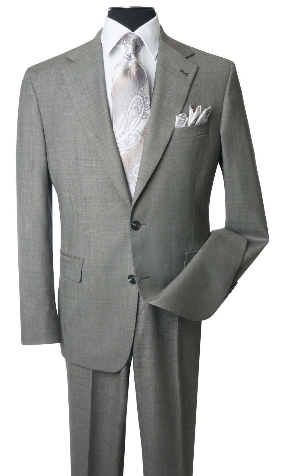 Light Grey Sharkskin Suit