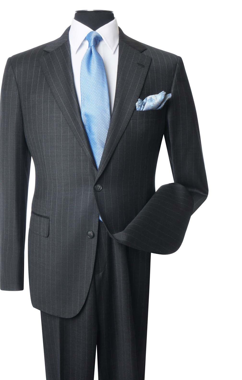 Navy Twill Wool Suit