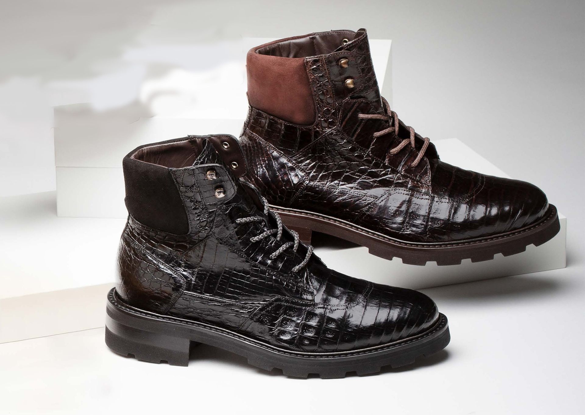 Lace up boot