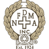 FDNA Inc. logo: Laurel wreath around cross, letters F, D, M, N. Diamond below, 