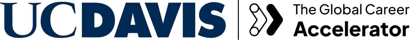 University of California-Davis and The Global Career Accelerator logos