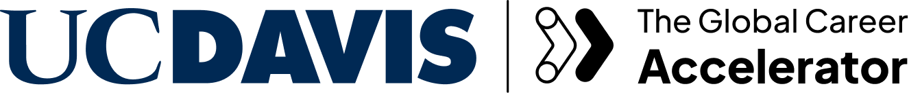 University of California-Davis and The Global Career Accelerator logos