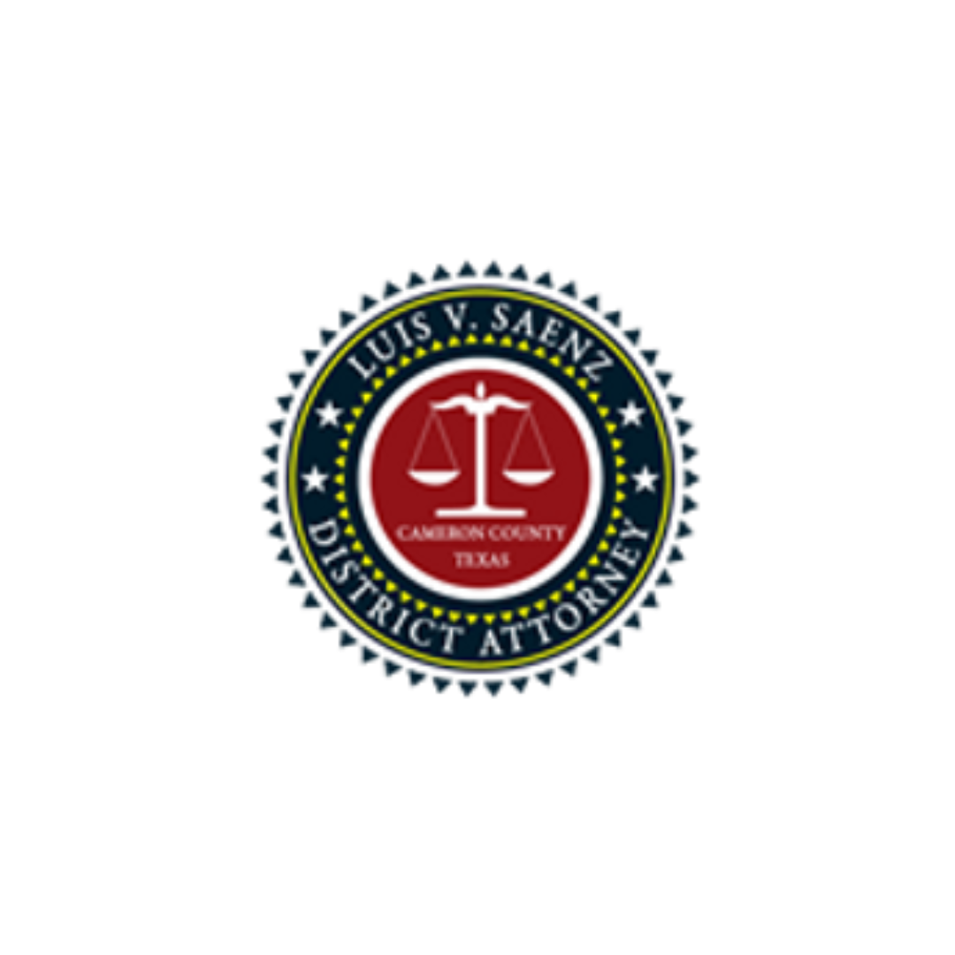 The logo for luis v. saenz district attorney
