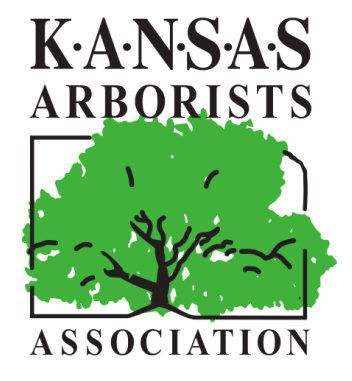 Kansas Arborists Association logo with green tree and black text