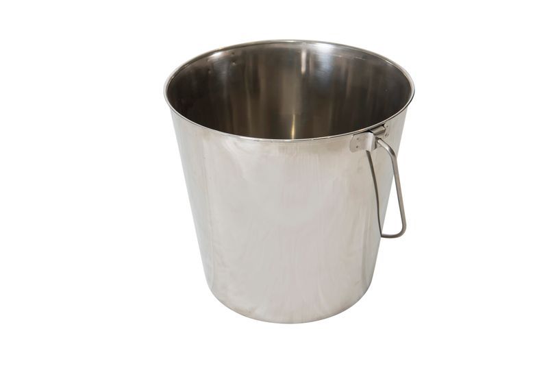 Stainless Steel Buckets With Hooks - 2.8 litres