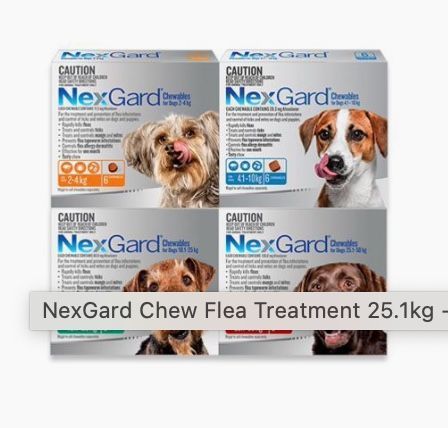NexGard Chew Flea Treatment 25.1kg - 50kg (6)