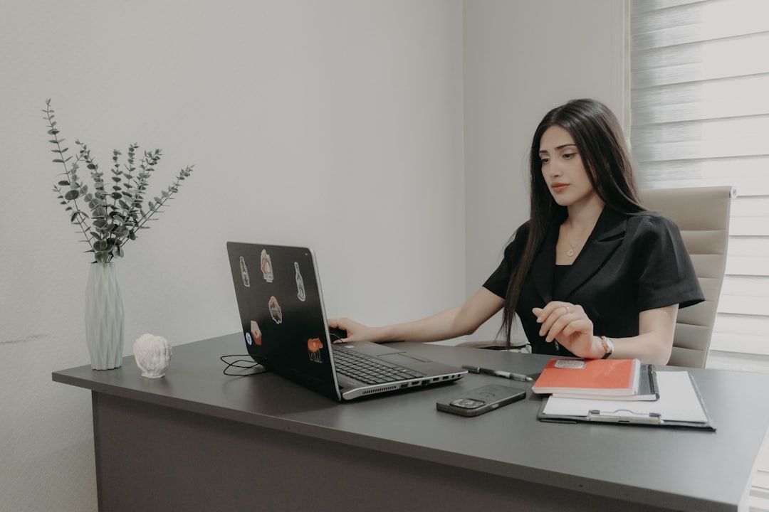 paralegal conducting legal research on computer screen