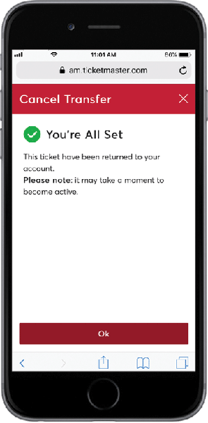 Cancel a Transfer Step5