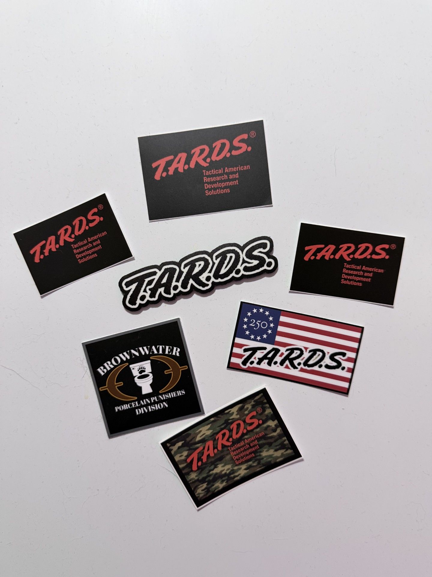 T.A.R.D.S Sticker Pack and Patch combo
