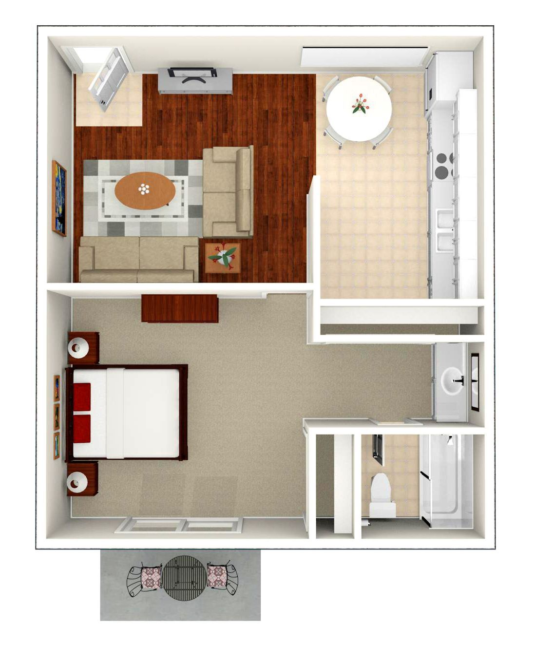 1 Bed | 1 Bath