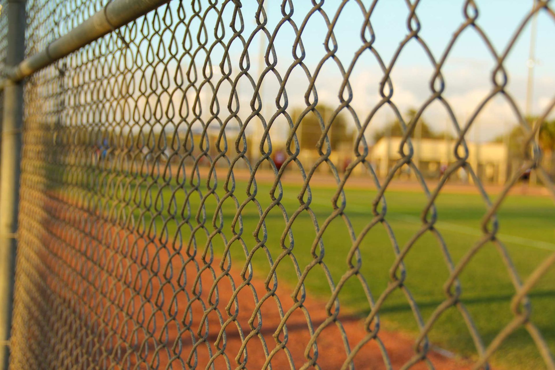 A Chain Link Fence Surrounds a Baseball Field | Cranbourne, VIC | Cranbourne Fencing Pty Ltd