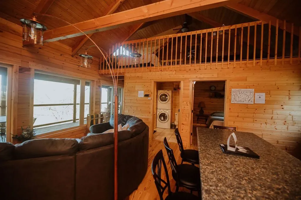 Living And Kitchen Area - Mindoro, WI - High Point Retreats
