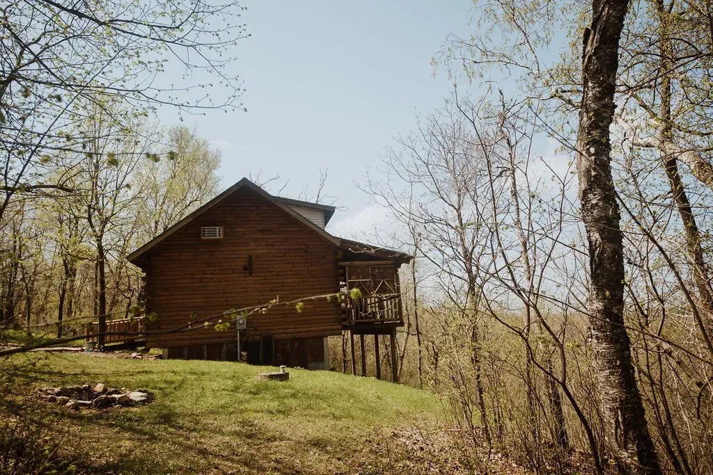 Krueger Cabin Outside Back View - Mindoro, WI - High Point Retreats
