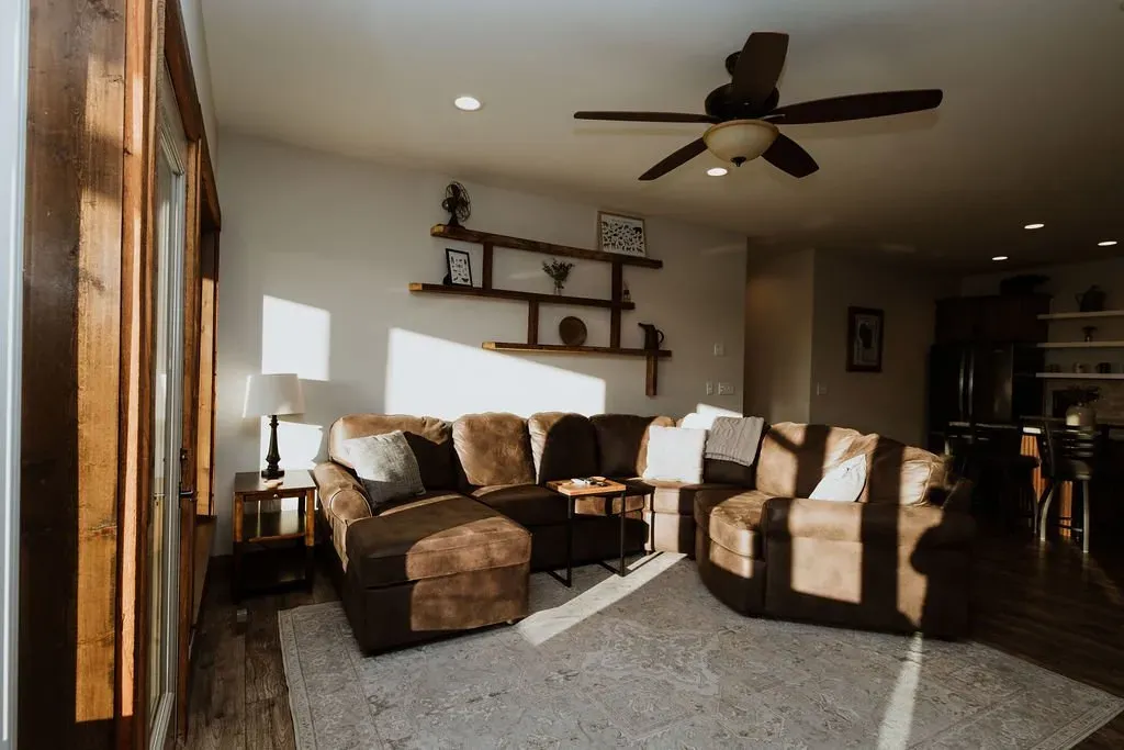 Sugarloaf Cabin Living Area - Mindoro, WI - High Point Retreats