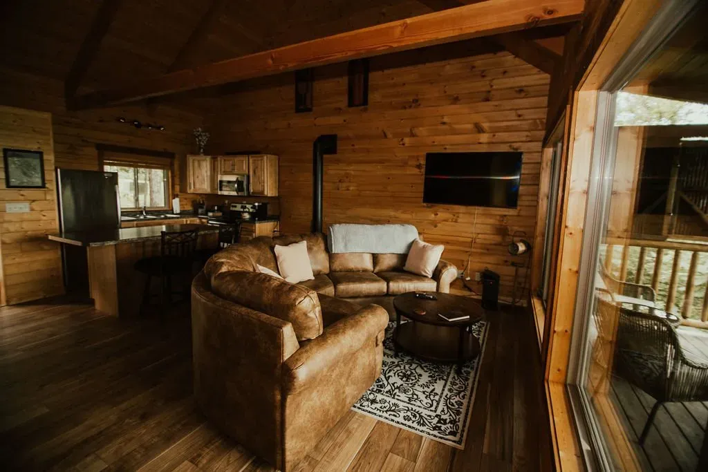 Pine Knob Living Area - Mindoro, WI - High Point Retreats