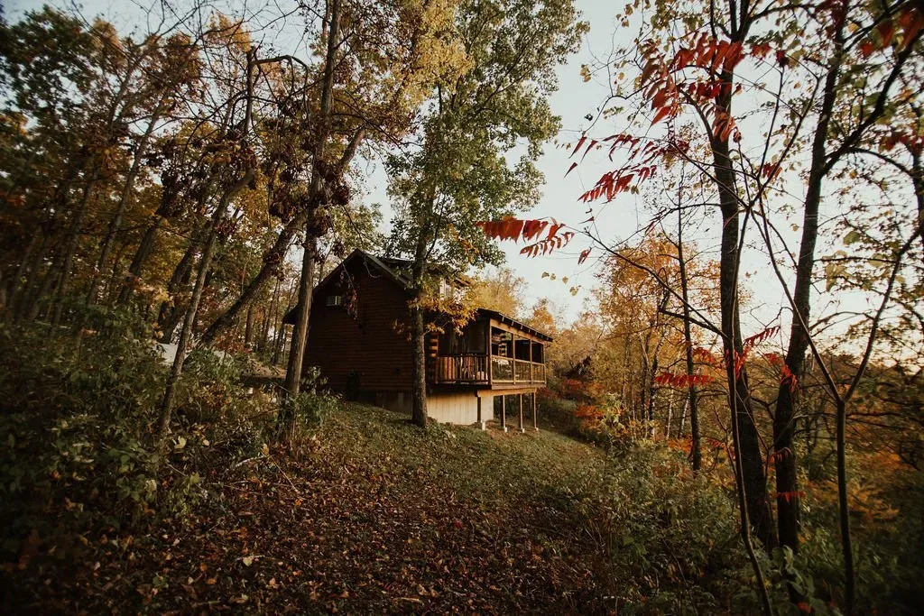 Pine Knob House Back View - Mindoro, WI - High Point Retreats