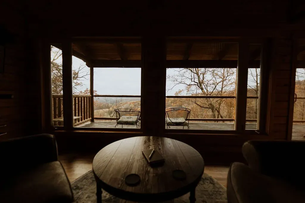 Krueger Cabin Living Area - Mindoro, WI - High Point Retreats