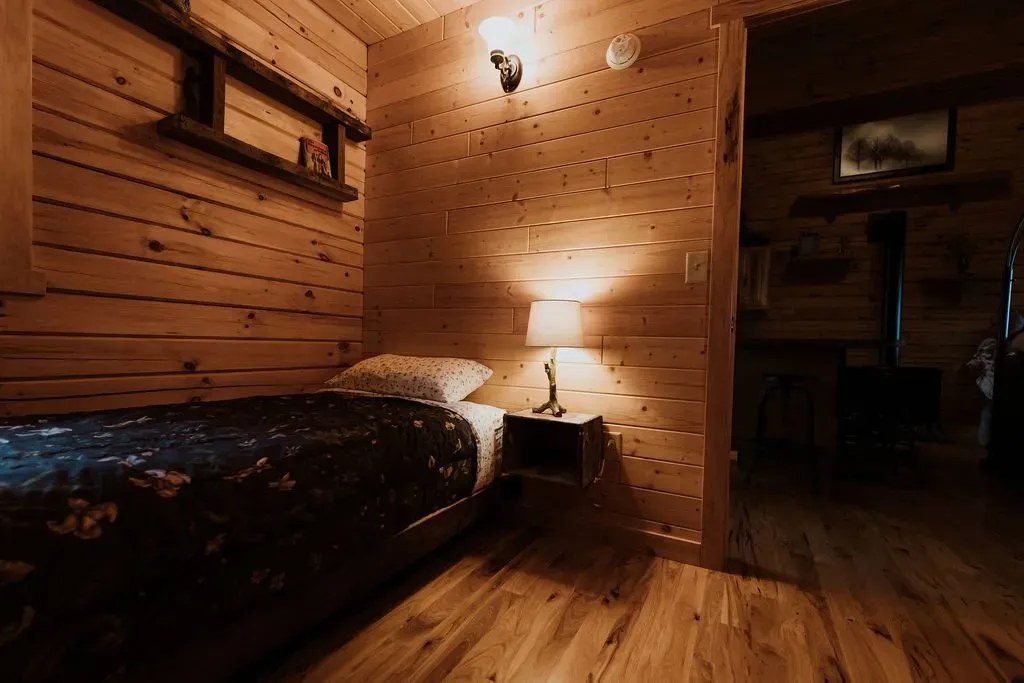 Krueger Cabin Bedroom - Mindoro, WI - High Point Retreats