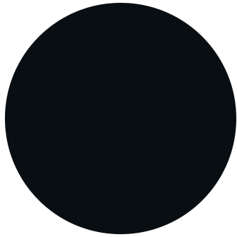 Black circle on a white background.