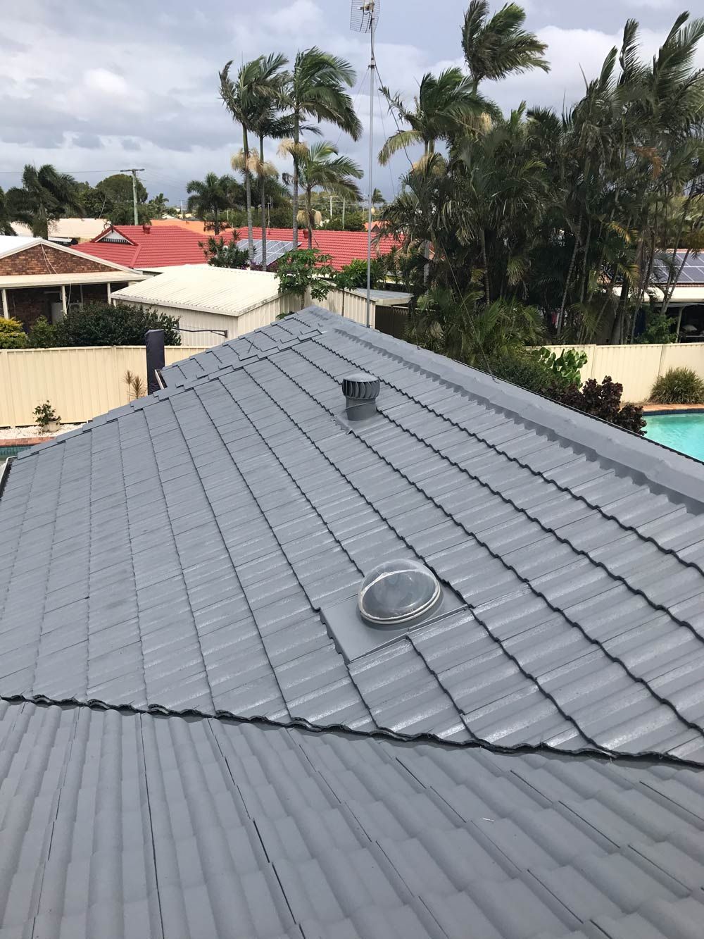 Roof of A Residential House After Restoration