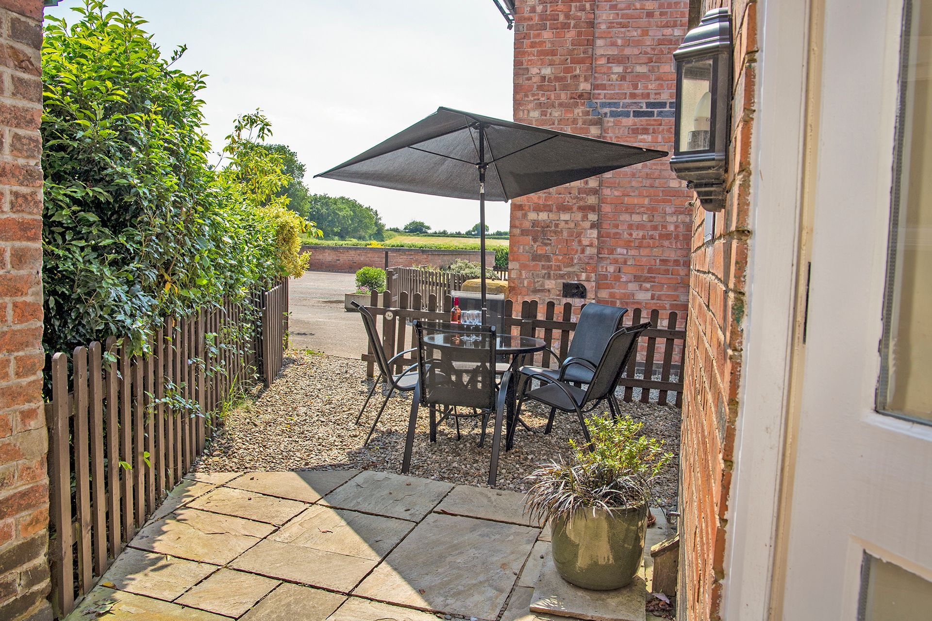 patio with outside chairs